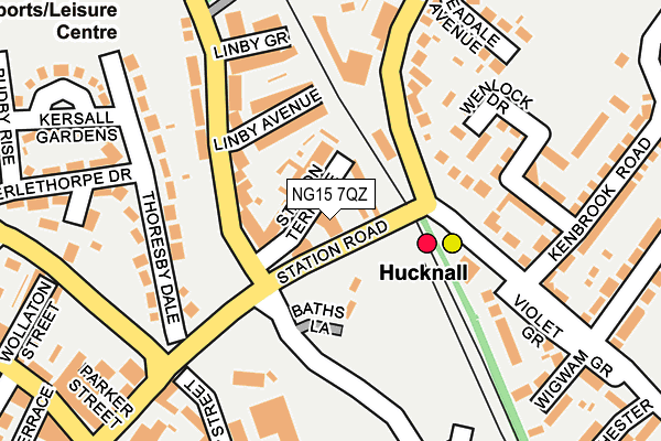 NG15 7QZ map - OS OpenMap – Local (Ordnance Survey) NG15 7QZ map - OS OpenMap – Local (Ordnance Survey)