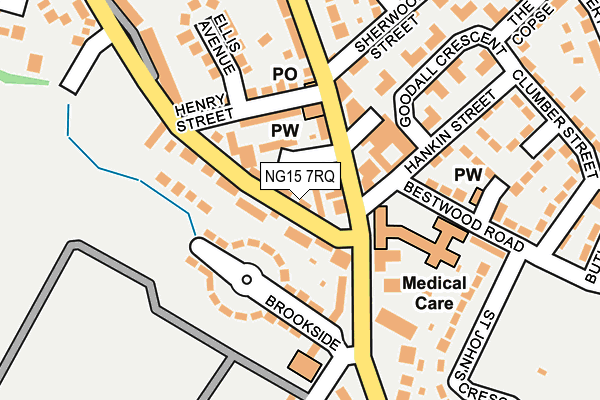 NG15 7RQ map - OS OpenMap – Local (Ordnance Survey) NG15 7RQ map - OS OpenMap – Local (Ordnance Survey)