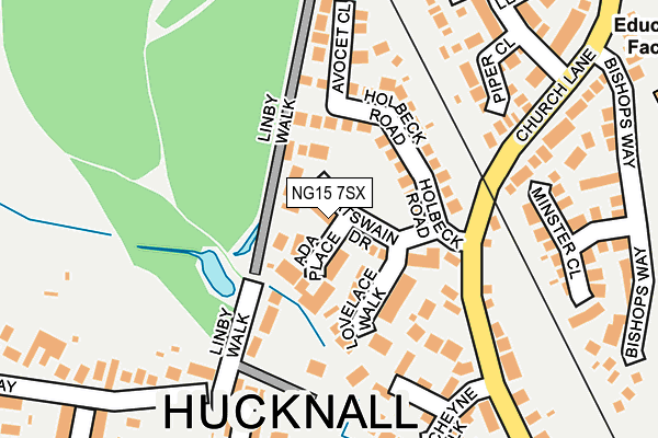 NG15 7SX map - OS OpenMap – Local (Ordnance Survey) NG15 7SX map - OS OpenMap – Local (Ordnance Survey)