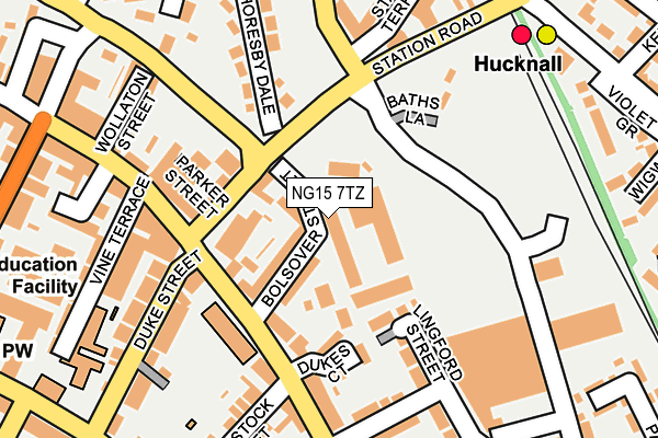 NG15 7TZ map - OS OpenMap – Local (Ordnance Survey) NG15 7TZ map - OS OpenMap – Local (Ordnance Survey)