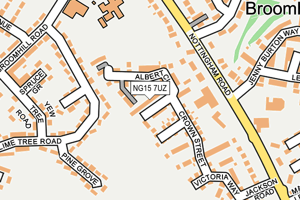 NG15 7UZ map - OS OpenMap – Local (Ordnance Survey) NG15 7UZ map - OS OpenMap – Local (Ordnance Survey)