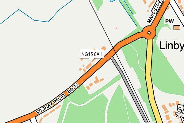 NG15 8AH map - OS OpenMap – Local (Ordnance Survey) NG15 8AH map - OS OpenMap – Local (Ordnance Survey)