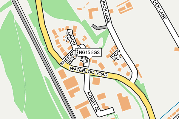 NG15 8GS map - OS OpenMap – Local (Ordnance Survey) NG15 8GS map - OS OpenMap – Local (Ordnance Survey)