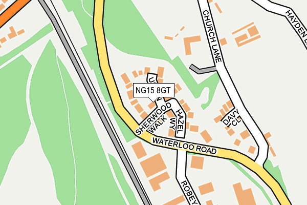 NG15 8GT map - OS OpenMap – Local (Ordnance Survey) NG15 8GT map - OS OpenMap – Local (Ordnance Survey)