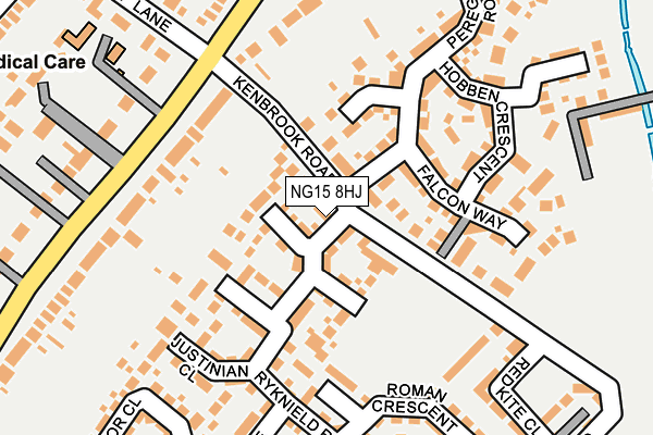 NG15 8HJ map - OS OpenMap – Local (Ordnance Survey) NG15 8HJ map - OS OpenMap – Local (Ordnance Survey)