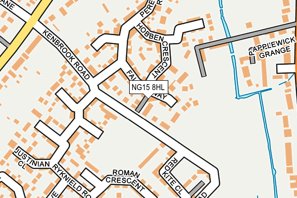 NG15 8HL map - OS OpenMap – Local (Ordnance Survey) NG15 8HL map - OS OpenMap – Local (Ordnance Survey)