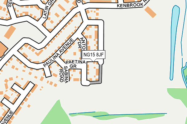 NG15 8JF map - OS OpenMap – Local (Ordnance Survey) NG15 8JF map - OS OpenMap – Local (Ordnance Survey)