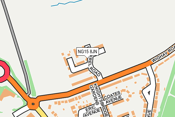 NG15 8JN map - OS OpenMap – Local (Ordnance Survey) NG15 8JN map - OS OpenMap – Local (Ordnance Survey)