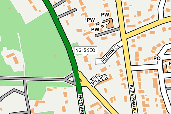 NG15 9EQ map - OS OpenMap – Local (Ordnance Survey) NG15 9EQ map - OS OpenMap – Local (Ordnance Survey)