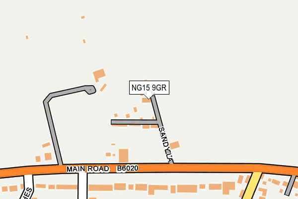 NG15 9GR map - OS OpenMap – Local (Ordnance Survey) NG15 9GR map - OS OpenMap – Local (Ordnance Survey)