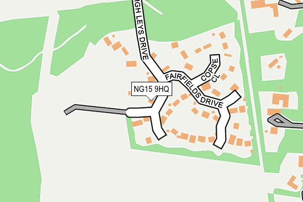 NG15 9HQ map - OS OpenMap – Local (Ordnance Survey) NG15 9HQ map - OS OpenMap – Local (Ordnance Survey)