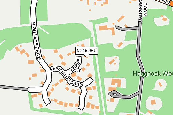 NG15 9HU map - OS OpenMap – Local (Ordnance Survey) NG15 9HU map - OS OpenMap – Local (Ordnance Survey)