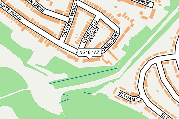 NG16 1AZ map - OS OpenMap – Local (Ordnance Survey) NG16 1AZ map - OS OpenMap – Local (Ordnance Survey)