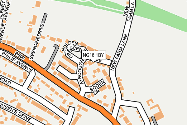 NG16 1BY map - OS OpenMap – Local (Ordnance Survey) NG16 1BY map - OS OpenMap – Local (Ordnance Survey)