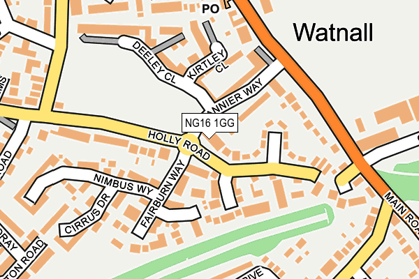 NG16 1GG map - OS OpenMap – Local (Ordnance Survey) NG16 1GG map - OS OpenMap – Local (Ordnance Survey)