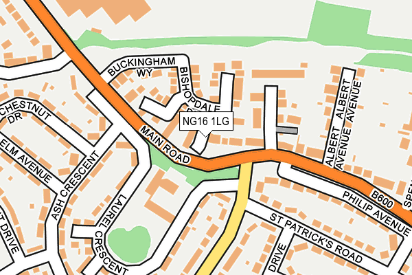 NG16 1LG map - OS OpenMap – Local (Ordnance Survey) NG16 1LG map - OS OpenMap – Local (Ordnance Survey)