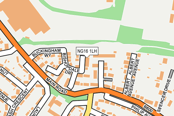 NG16 1LH map - OS OpenMap – Local (Ordnance Survey) NG16 1LH map - OS OpenMap – Local (Ordnance Survey)