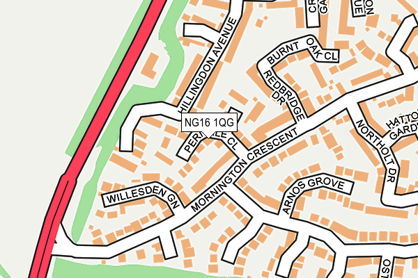 NG16 1QG map - OS OpenMap – Local (Ordnance Survey) NG16 1QG map - OS OpenMap – Local (Ordnance Survey)
