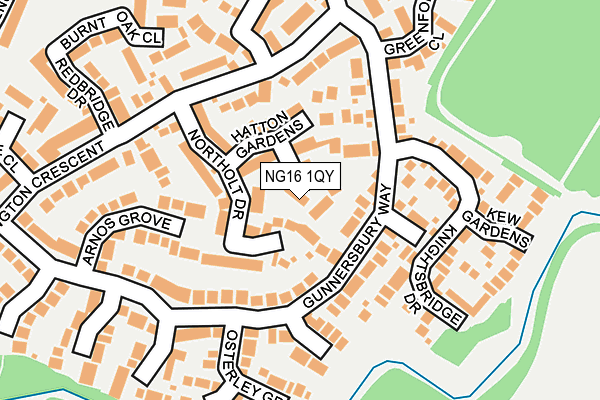 NG16 1QY map - OS OpenMap – Local (Ordnance Survey) NG16 1QY map - OS OpenMap – Local (Ordnance Survey)