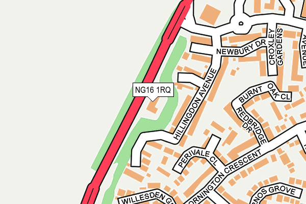 NG16 1RQ map - OS OpenMap – Local (Ordnance Survey) NG16 1RQ map - OS OpenMap – Local (Ordnance Survey)