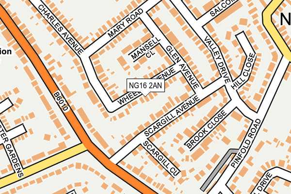 NG16 2AN map - OS OpenMap – Local (Ordnance Survey) NG16 2AN map - OS OpenMap – Local (Ordnance Survey)