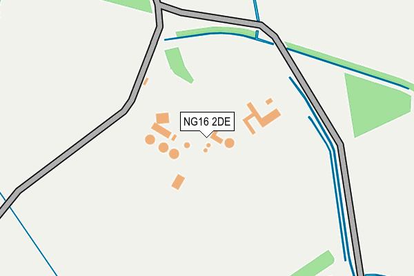 NG16 2DE map - OS OpenMap – Local (Ordnance Survey)
