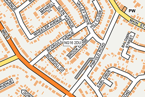 NG16 2DU map - OS OpenMap – Local (Ordnance Survey) NG16 2DU map - OS OpenMap – Local (Ordnance Survey)