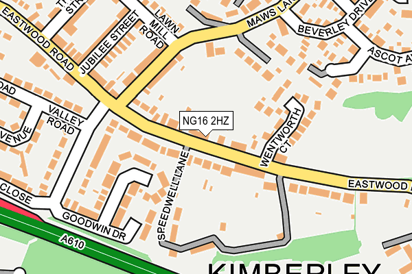 NG16 2HZ map - OS OpenMap – Local (Ordnance Survey) NG16 2HZ map - OS OpenMap – Local (Ordnance Survey)