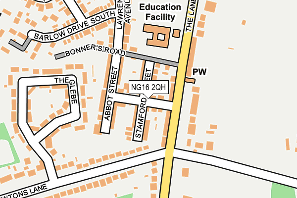NG16 2QH map - OS OpenMap – Local (Ordnance Survey) NG16 2QH map - OS OpenMap – Local (Ordnance Survey)