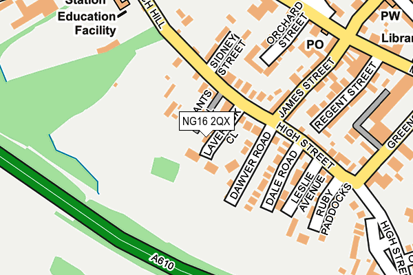 NG16 2QX map - OS OpenMap – Local (Ordnance Survey) NG16 2QX map - OS OpenMap – Local (Ordnance Survey)
