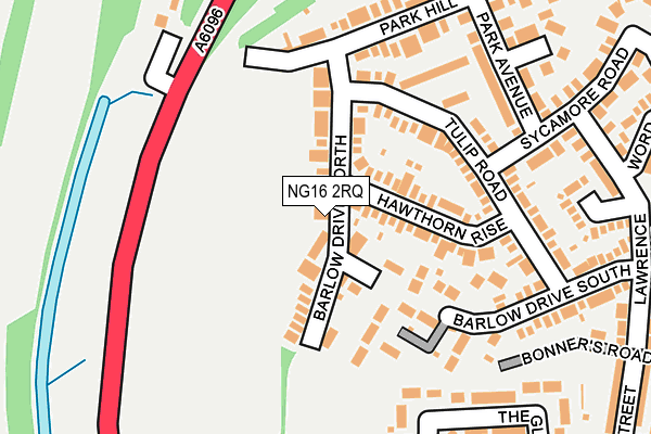 NG16 2RQ map - OS OpenMap – Local (Ordnance Survey) NG16 2RQ map - OS OpenMap – Local (Ordnance Survey)