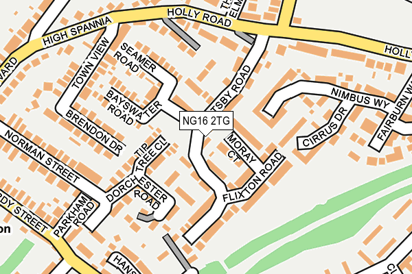 NG16 2TG map - OS OpenMap – Local (Ordnance Survey) NG16 2TG map - OS OpenMap – Local (Ordnance Survey)