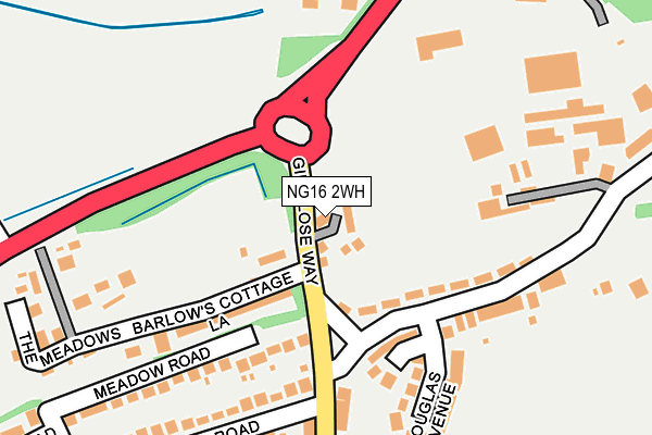 NG16 2WH map - OS OpenMap – Local (Ordnance Survey) NG16 2WH map - OS OpenMap – Local (Ordnance Survey)