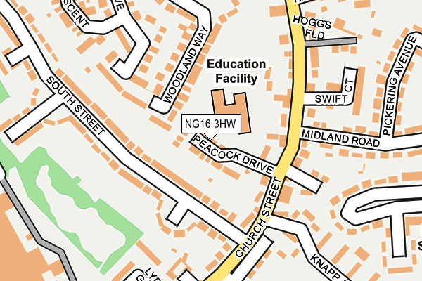 NG16 3HW map - OS OpenMap – Local (Ordnance Survey) NG16 3HW map - OS OpenMap – Local (Ordnance Survey)