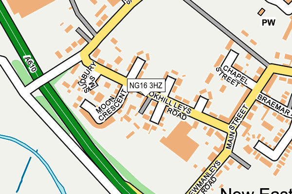 NG16 3HZ map - OS OpenMap – Local (Ordnance Survey) NG16 3HZ map - OS OpenMap – Local (Ordnance Survey)