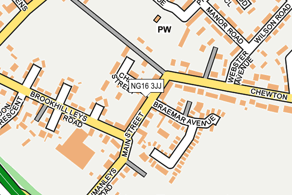 NG16 3JJ map - OS OpenMap – Local (Ordnance Survey) NG16 3JJ map - OS OpenMap – Local (Ordnance Survey)