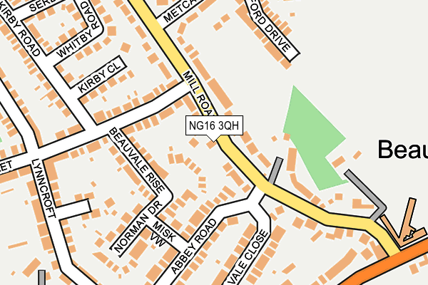 NG16 3QH map - OS OpenMap – Local (Ordnance Survey) NG16 3QH map - OS OpenMap – Local (Ordnance Survey)