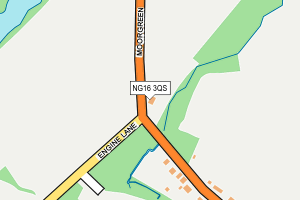 NG16 3QS map - OS OpenMap – Local (Ordnance Survey) NG16 3QS map - OS OpenMap – Local (Ordnance Survey)