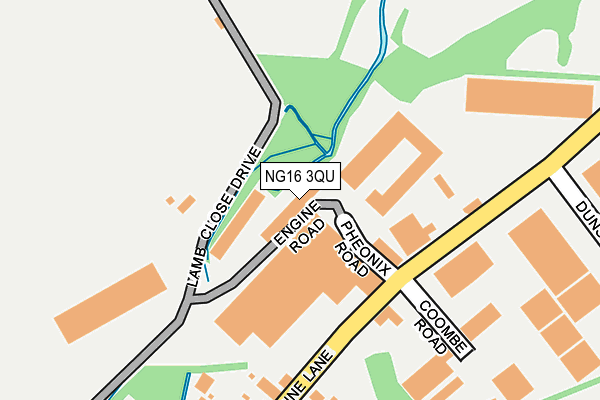 NG16 3QU map - OS OpenMap – Local (Ordnance Survey) NG16 3QU map - OS OpenMap – Local (Ordnance Survey)
