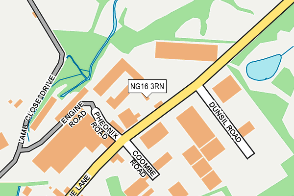 NG16 3RN map - OS OpenMap – Local (Ordnance Survey) NG16 3RN map - OS OpenMap – Local (Ordnance Survey)