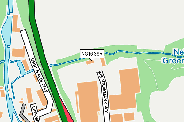 NG16 3SR map - OS OpenMap – Local (Ordnance Survey) NG16 3SR map - OS OpenMap – Local (Ordnance Survey)