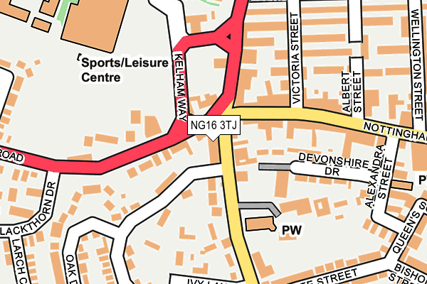 NG16 3TJ map - OS OpenMap – Local (Ordnance Survey) NG16 3TJ map - OS OpenMap – Local (Ordnance Survey)