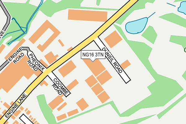 NG16 3TN map - OS OpenMap – Local (Ordnance Survey) NG16 3TN map - OS OpenMap – Local (Ordnance Survey)