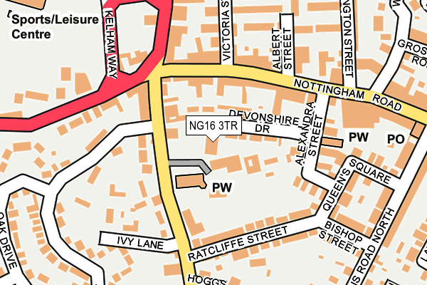 NG16 3TR map - OS OpenMap – Local (Ordnance Survey) NG16 3TR map - OS OpenMap – Local (Ordnance Survey)
