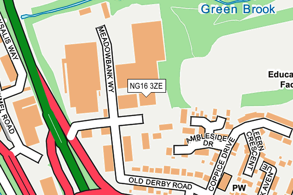 NG16 3ZE map - OS OpenMap – Local (Ordnance Survey) NG16 3ZE map - OS OpenMap – Local (Ordnance Survey)