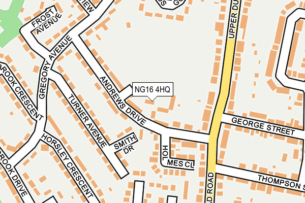 NG16 4HQ map - OS OpenMap – Local (Ordnance Survey) NG16 4HQ map - OS OpenMap – Local (Ordnance Survey)