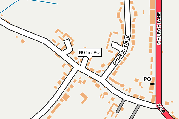 NG16 5AQ map - OS OpenMap – Local (Ordnance Survey) NG16 5AQ map - OS OpenMap – Local (Ordnance Survey)