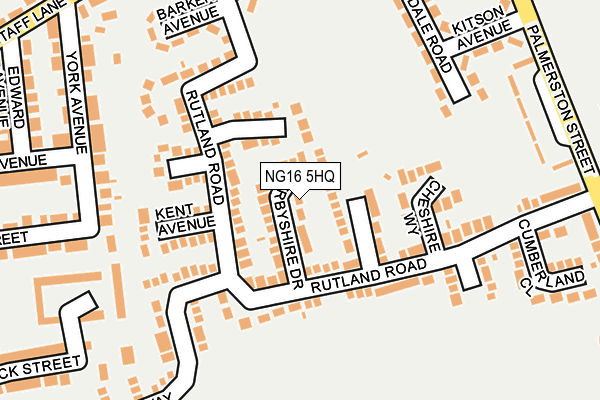 NG16 5HQ map - OS OpenMap – Local (Ordnance Survey) NG16 5HQ map - OS OpenMap – Local (Ordnance Survey)
