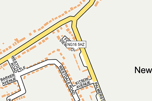 NG16 5HZ map - OS OpenMap – Local (Ordnance Survey) NG16 5HZ map - OS OpenMap – Local (Ordnance Survey)