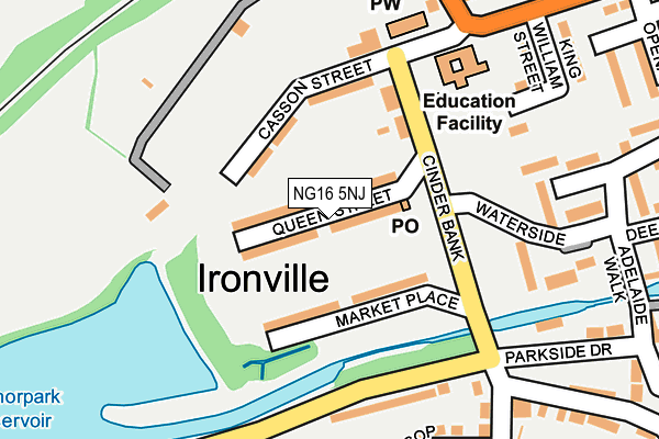 NG16 5NJ map - OS OpenMap – Local (Ordnance Survey) NG16 5NJ map - OS OpenMap – Local (Ordnance Survey)